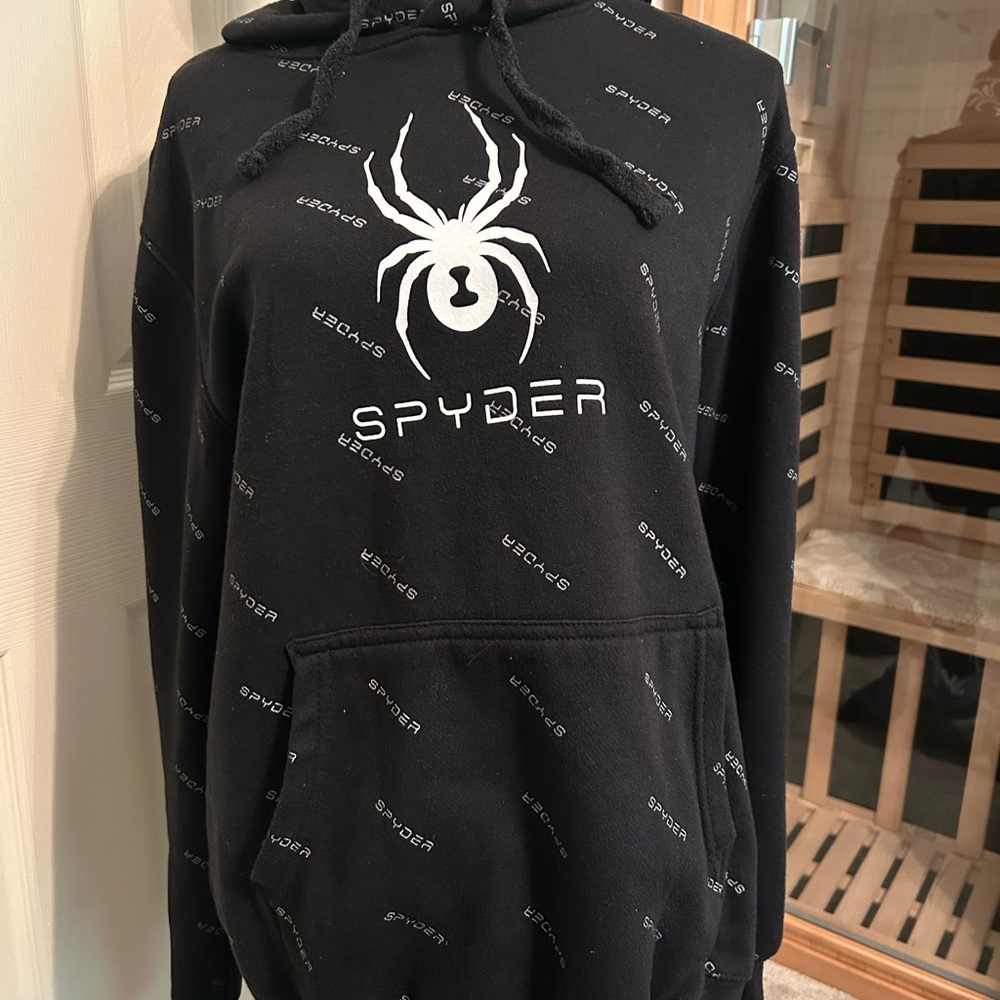 Spyder Black Hoodie for Men
